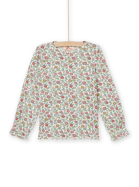 Long sleeve flower print t-shirt PARHUTEE5 / 22W901Q2TML001