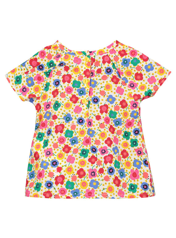 Baby girls' printed blouse FICOCHEM / 19SG0981CHE000