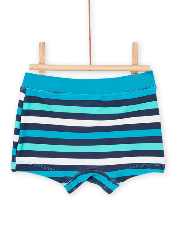 Blue fancy print t-shirt and shorts RYUENS / 23SI10REMAI202