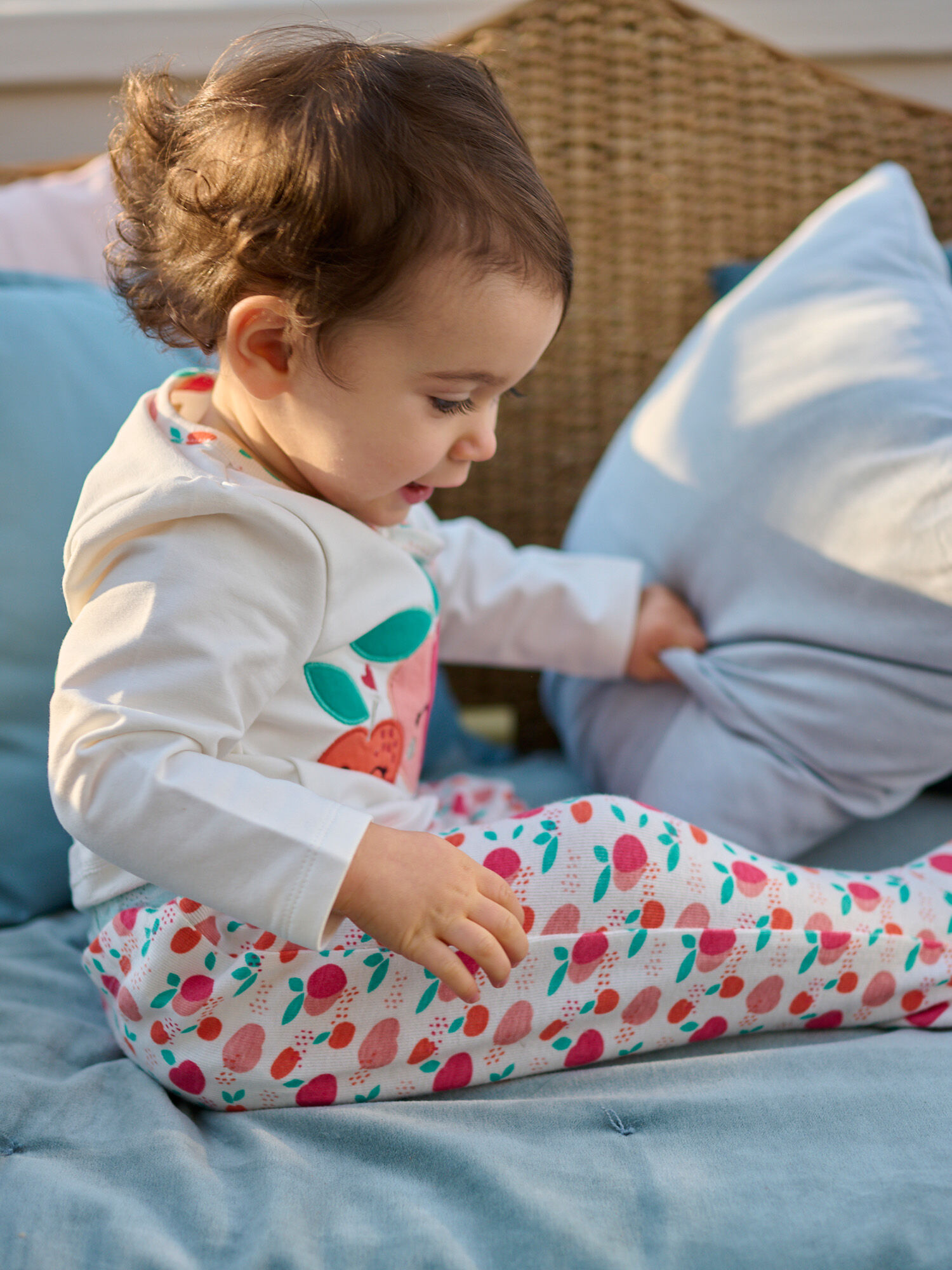 Peach sale print pyjamas