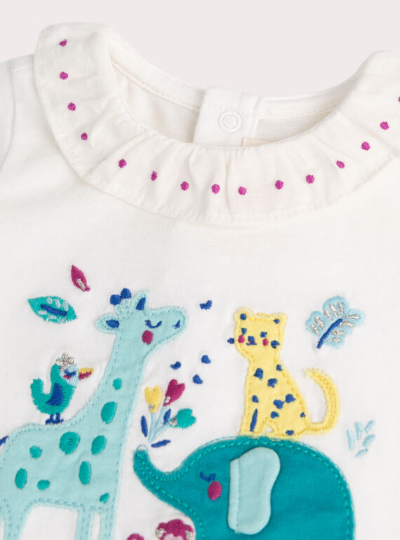 Off white BABY CARDIGAN WIBOBRA1 / 25SG09R1BRAA001