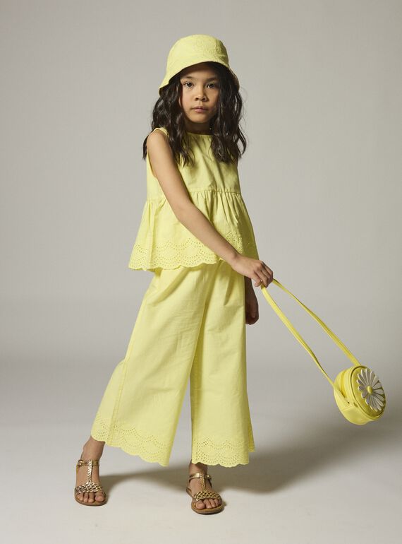 Light yellow PANTS WAMAPANT / 25S90161PANB115