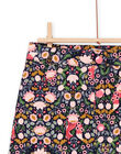 Velvet skirt with floral print PARHUJUP / 22W901Q1JUPC205