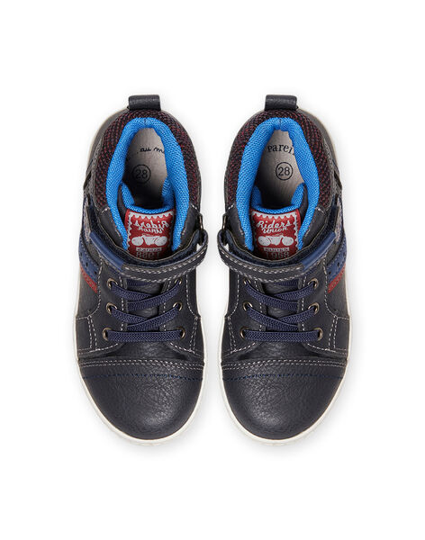 Child boy navy blue sporty sneakers MOBASGI / 21XK3672D3F070