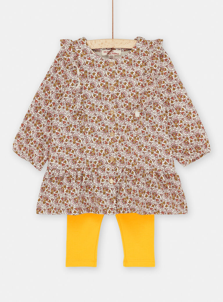 Ecru tunic and leggings Ecru tunic and leggings SICOUENS / 23WG09L1ENS001