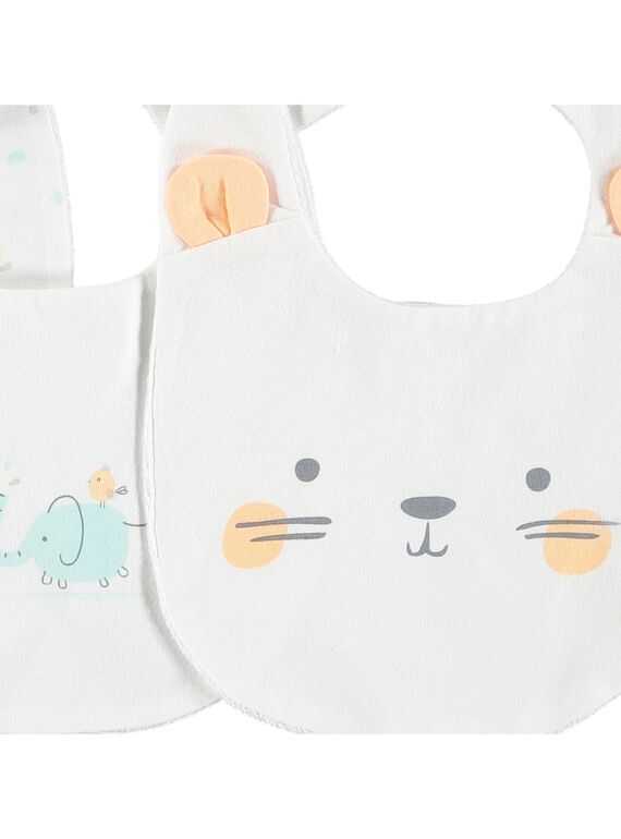 Pack of unisex babies' bibs CACMBAVOIR2 / 18SF42C1BAV000