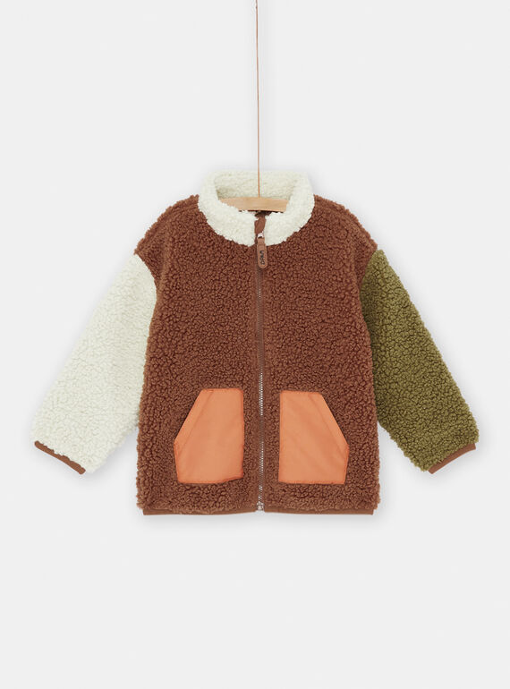 White and mocha fleece SOCOUGIL2 / 23W902L2GIL817