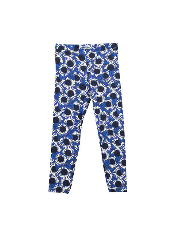 Girls' printed leggings FYANELEG / 19SI01B1CAL099