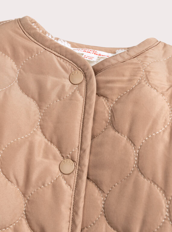 Light brown KIDS CARDIGAN XOU3GIL / 25WF05Q1GIL420