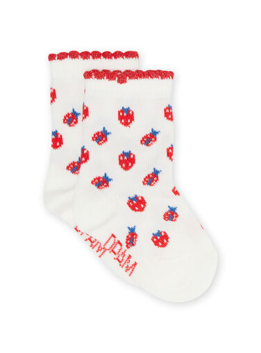 Baby girl ecru socks NYIJOSOQ4 / 22SI0964SOQ001