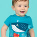 Baby boy blue short sleeve t-shirt