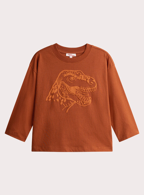  Orange t-shirt animation dino for boys  VOJOTI3 / 24W902I2TMLF519