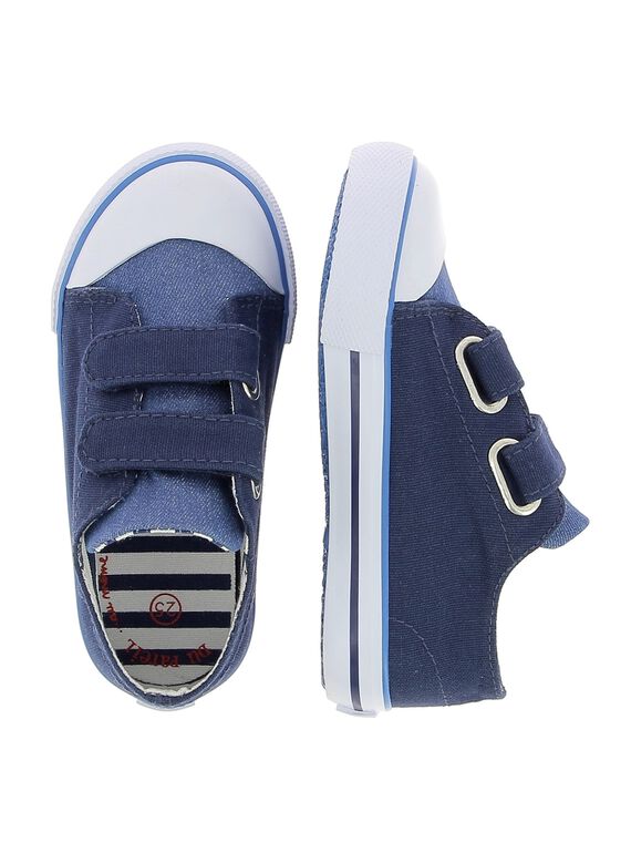 Baby boys' canvas trainers CBGVELRAY / 18SK38O1D16070