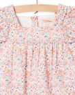 Baby Girl Floral Printed Cotton Veil Dress NIMOROB2 / 22SG09N2ROB001