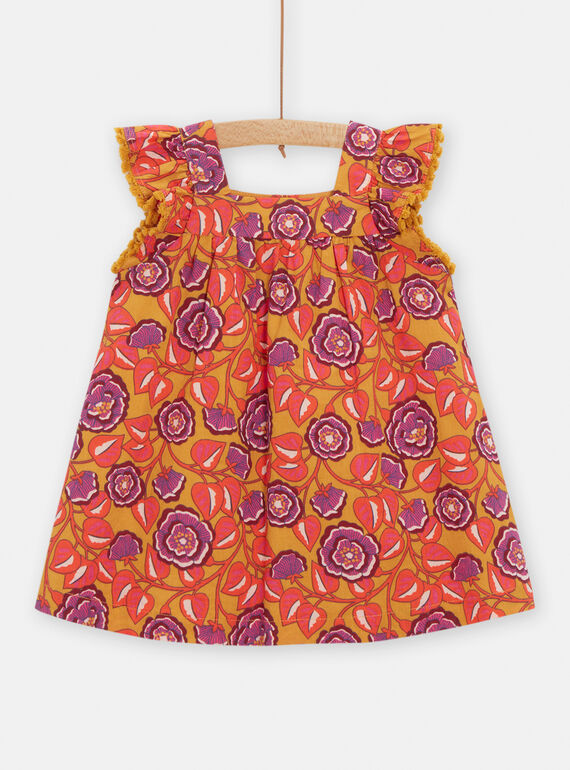 Honey dress with floral print for baby girls TILIROB1 / 24SG09T3ROB107