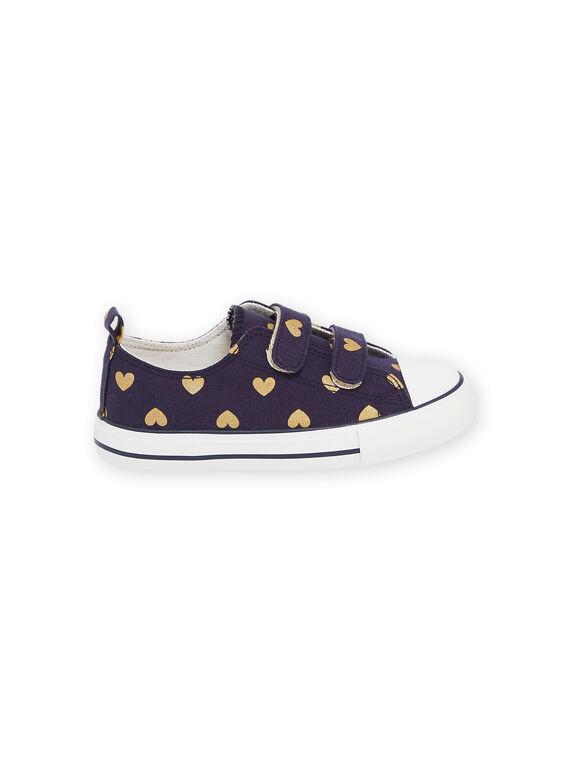 Canvas sneakers with heart print RATOILHEART / 23KK3571D16070