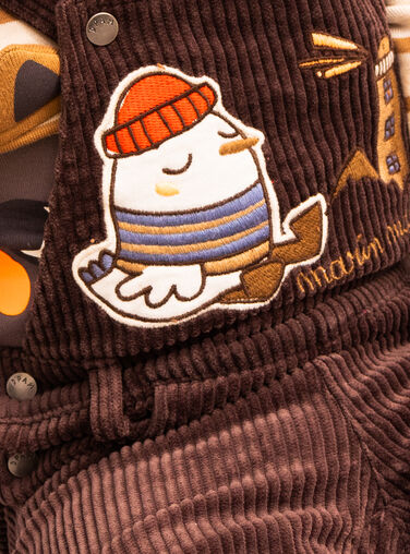 Baby boy long brown overalls SULOSAL / 23WG10R1SAL814