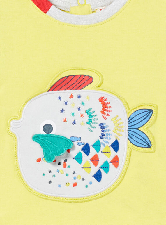 Baby boy yellow t-shirt LUVITI3 / 21SG10U1TMCB115