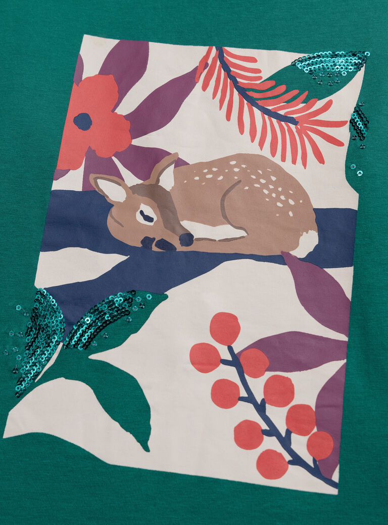 Green TEE SHIRT LS XAMYTEE1 / 25W901R1TML608