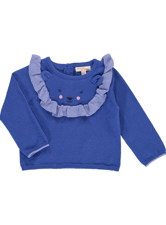 Baby girls' sweater CIKLEPUL / 18SG09D1PULC207