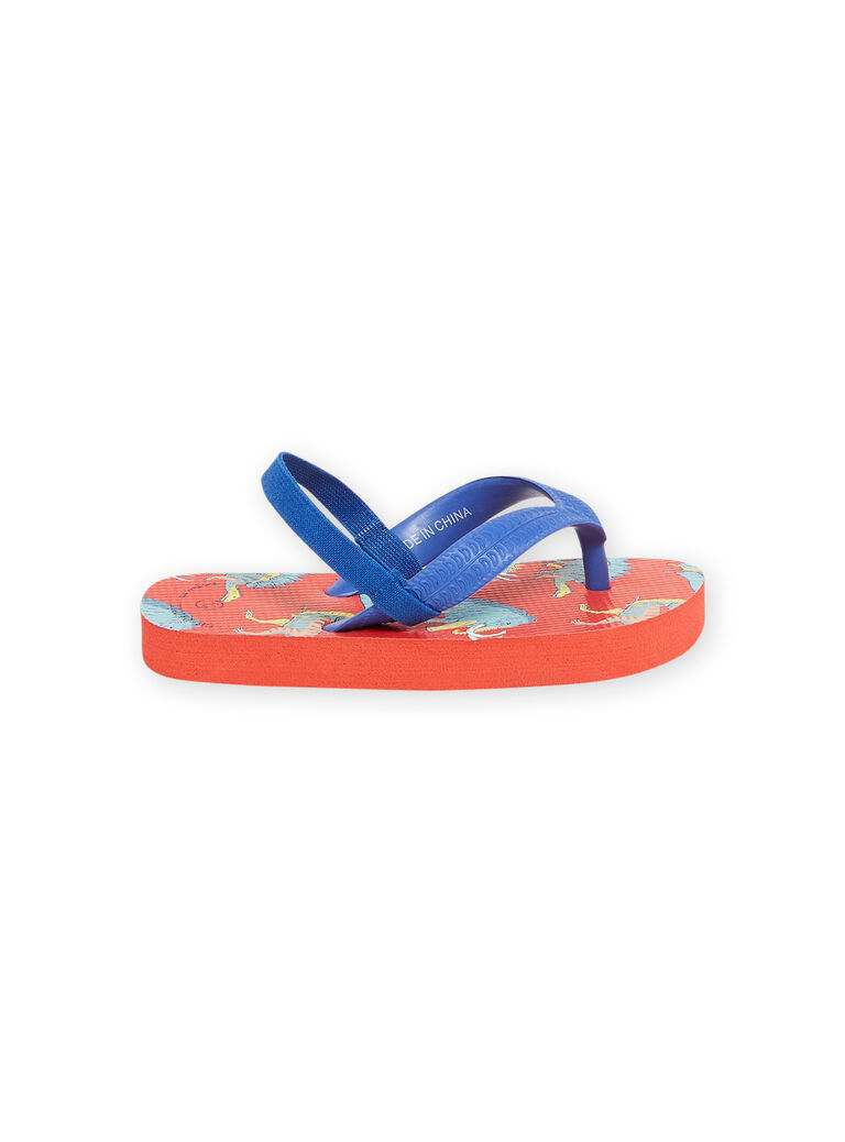 Blue and red beach flip flops boy NOTONGDINO / 22KK3683D01C201