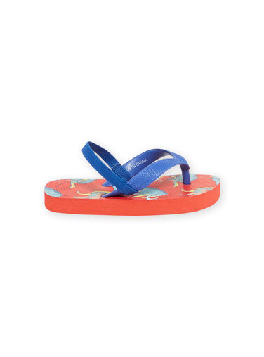 Blue and red beach flip flops boy NOTONGDINO / 22KK3683D01C201