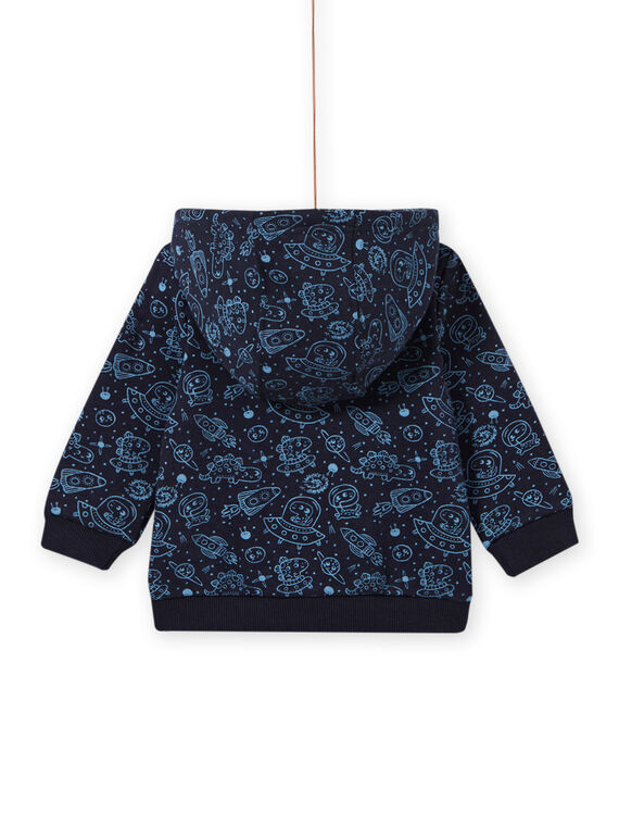 Blue black space print vest baby boy MUPLAGIL / 21WG10O1GILC243