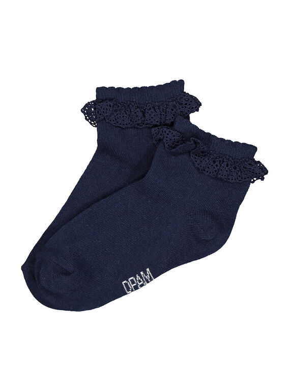 Girls' ankle socks FYAJOCHO11A / 19SI01Y6SOQ070