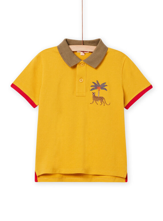 Yellow POLO SHIRT NOFLAPOL / 22S902R1POLB114