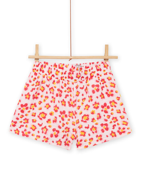 Pink and yellow pyjama child girl NEFAPYJFLO / 22SH11H5PYJ321