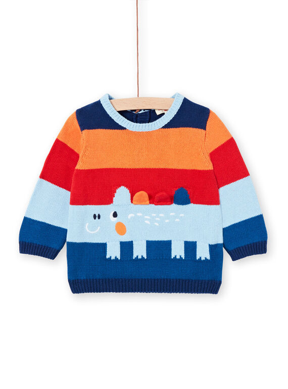 Baby boy sky blue sweater LUCANPUL / 21SG10M1PUL020