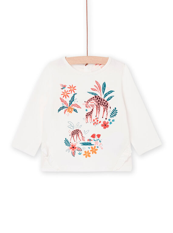 Long sleeve ecru tee shirt PIPRITEE / 22WG09P1TML001