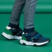 Baby boy navy blue and green sneakers