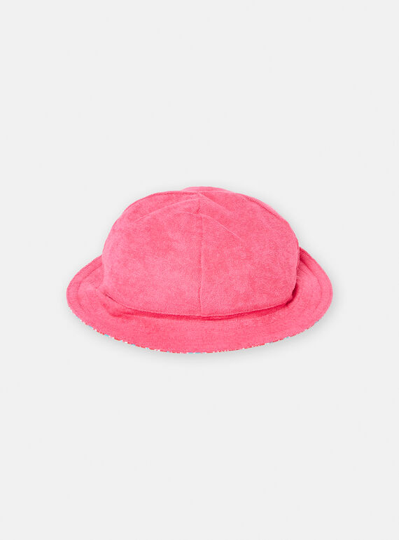 Reversible Litchi hat for baby girl TYIJACHA3 / 24SI09F2CHAD317