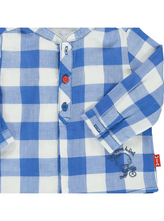 Baby boys' checked shirt CUKLECHEM / 18SG10D1CHM099