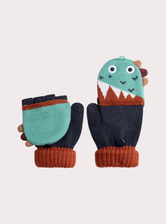  Monster mittens for boys  VYOGROGAN / 24WI02M1GANC235