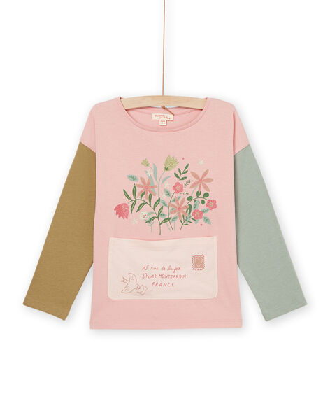 Long sleeve t-shirt with flower bouquet animation PARHUTEE4 / 22W901Q5TML303
