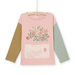 Long sleeve t-shirt with flower bouquet animation