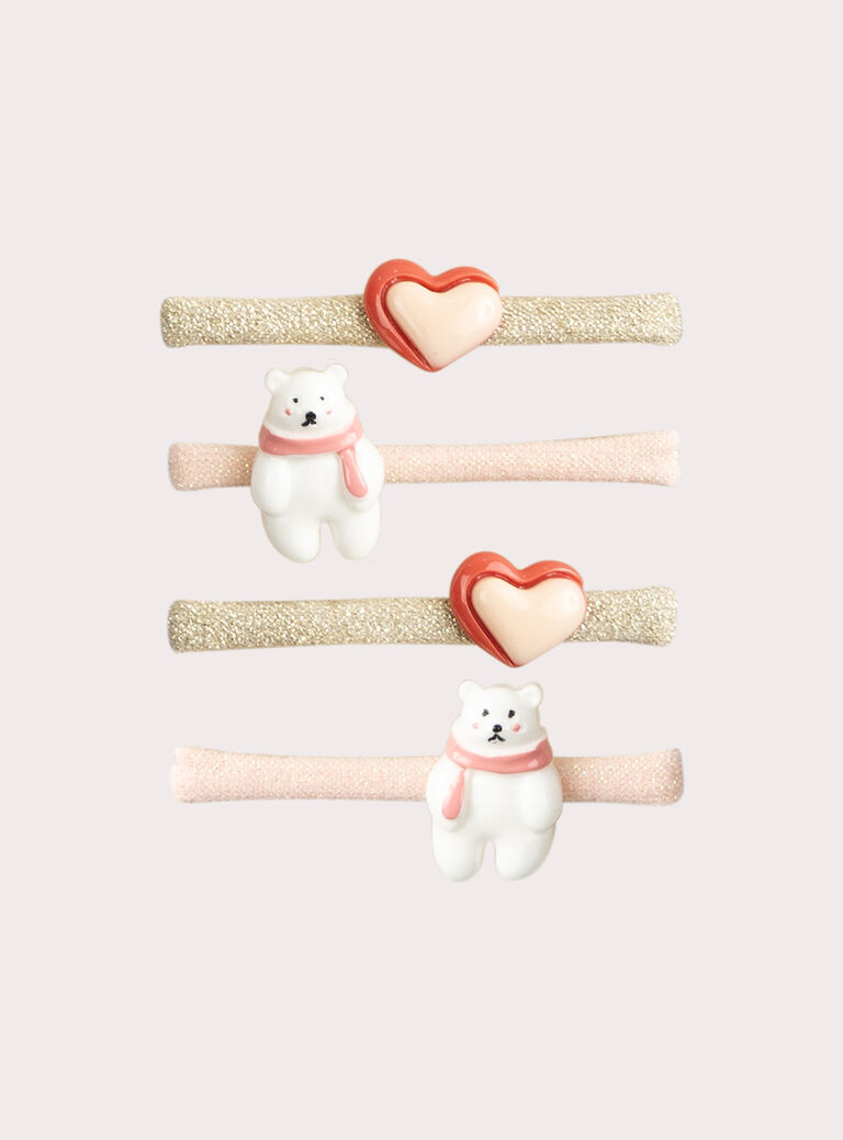  Set of 4 elastic little bears for girls
 VYAJOELA7 / 24WI01L1ELA099