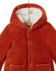 Boy's corduroy hooded parka with fox pattern MUGROPAR / 21WG1051PAR408
