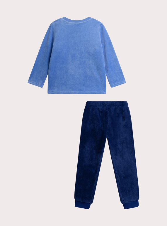 Phosphorescent velvet pajamas for boys  VEGOPYJPOCH / 24WH1293PYJC230