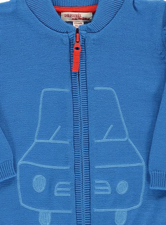 Baby boys' cotton cardigan CUJOGIL1 / 18SG10R1GIL201