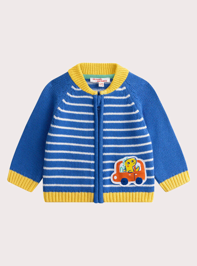 Blue KIDS CARDIGAN Blue KIDS CARDIGAN WUFIGIL1 / 25SG1054GILC233