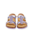 Purple leather sandals RANUBLUE / 23KK3562SLB708