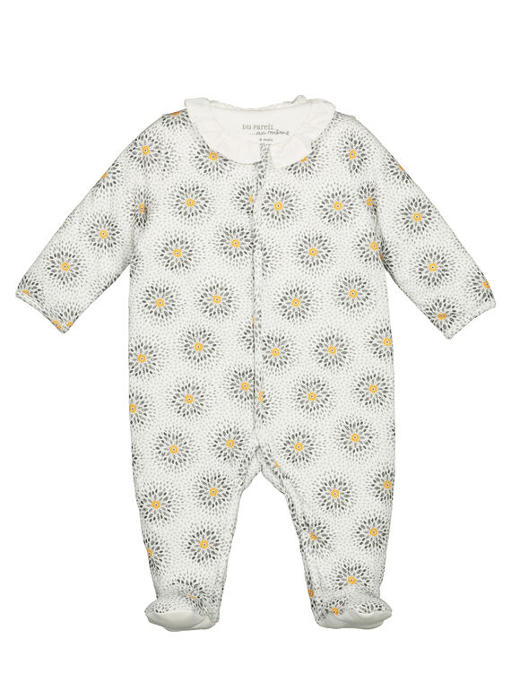 Unisex babies' printed sleepsuit GOU1GRE2 / 19WF0511GRE001