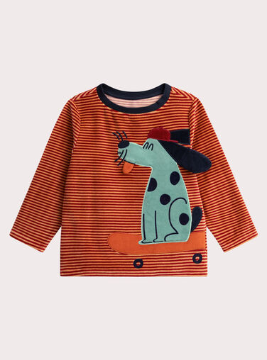 Red velvet pajamas for boys  VEGOPYJWAF / 24WH1299PYJF526