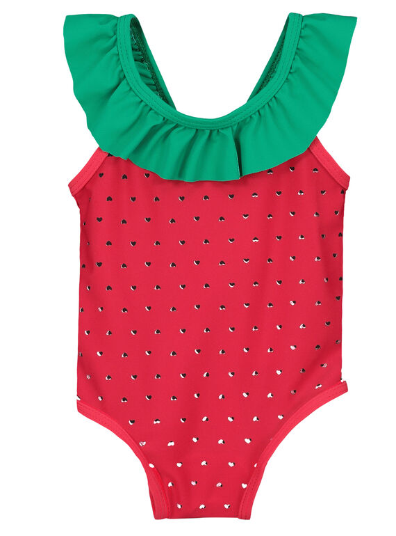 Baby girls' strawberry swimsuit FYIMER2 / 19SI09E2MAI099
