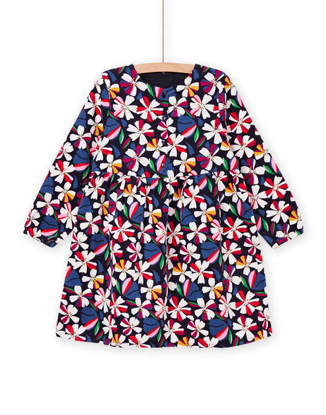 Floral print velvet dress PAMUROB1 / 22W901R1ROBC243