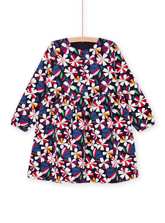 Floral print velvet dress PAMUROB1 / 22W901R1ROBC243