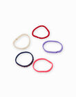 Set of 4 elastic bands with bows for girls MYAJOELA2 / 21WI01S7ELAB106